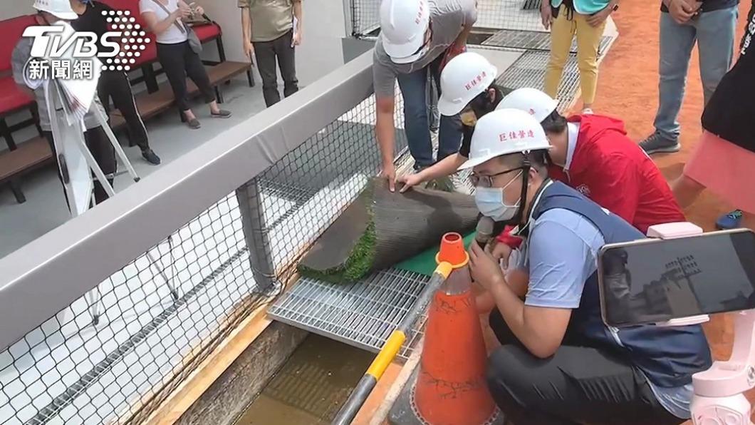 不少球員反映新竹球場整建後仍有許多問題。(圖/TVBS)