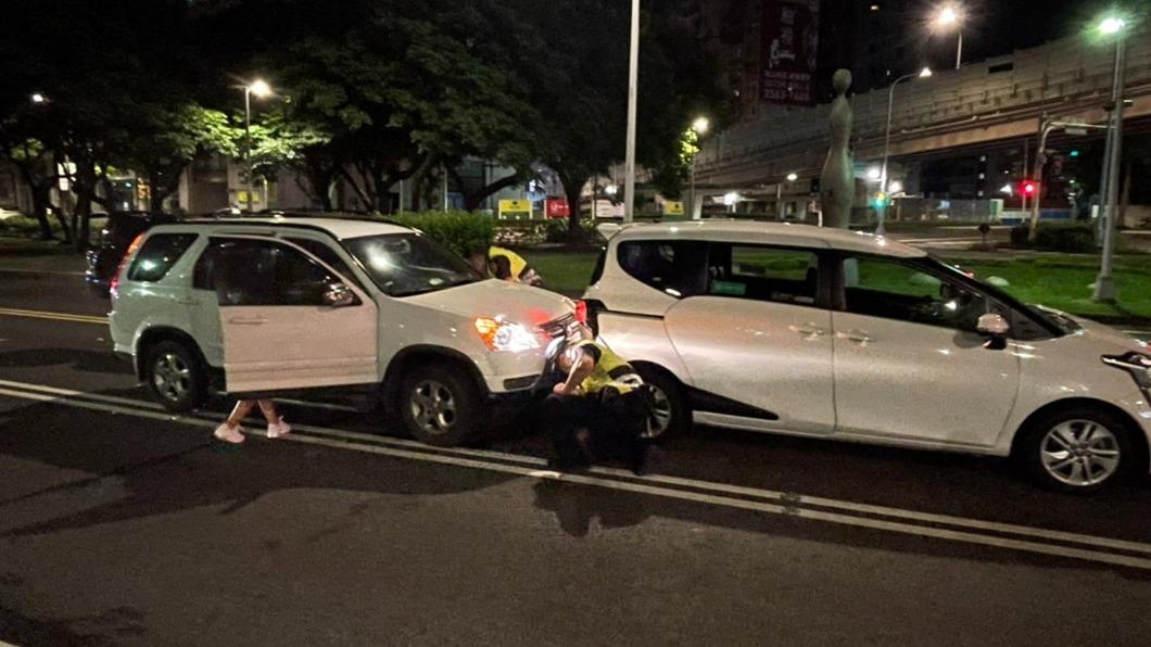 廖家儀意外碰上車禍,所幸只有頭部紅腫,觀察有無腦震盪。(圖/民視提供)