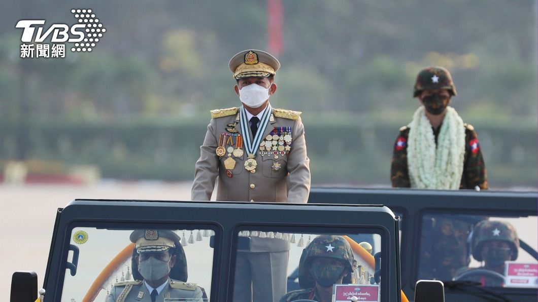 緬甸總理兼軍政府領袖敏昂來。(圖/達志影像美聯社)