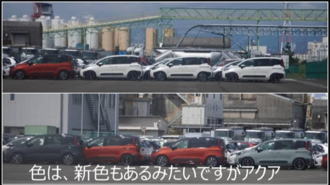 日本網友拍攝到如此大批量的Sienta，還有著各式各樣的車色。（圖／翻攝自撮り鉄ももYouTube）