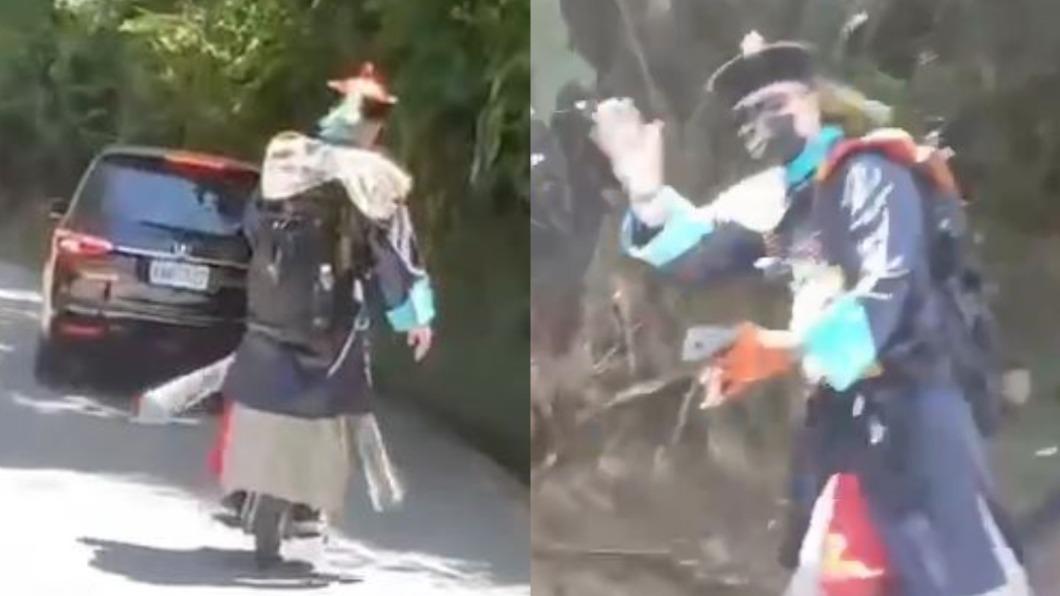 鬼門還沒開殭屍現蹤北宜公路 還對路過駕駛揮手打招呼