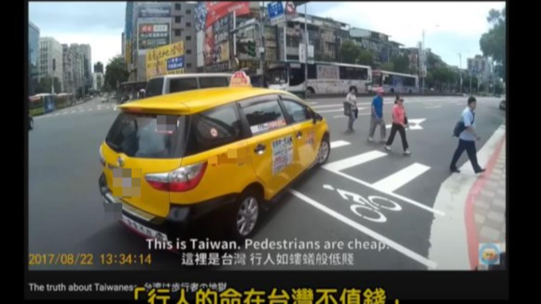 崔璀璨痛心在頻道影片中表示,行人的命在台灣不值錢。(圖/翻攝自Tristan H. 崔璀璨 YouTube)