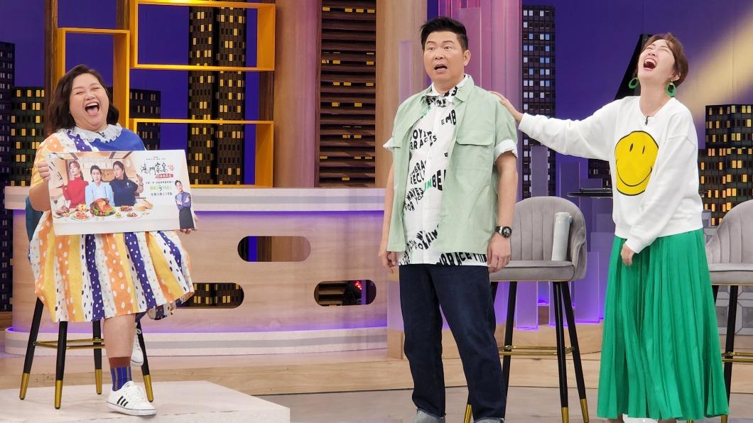鍾欣凌（左起）、曾國城、巴鈺日前錄影。（圖／衛視中文台提供）