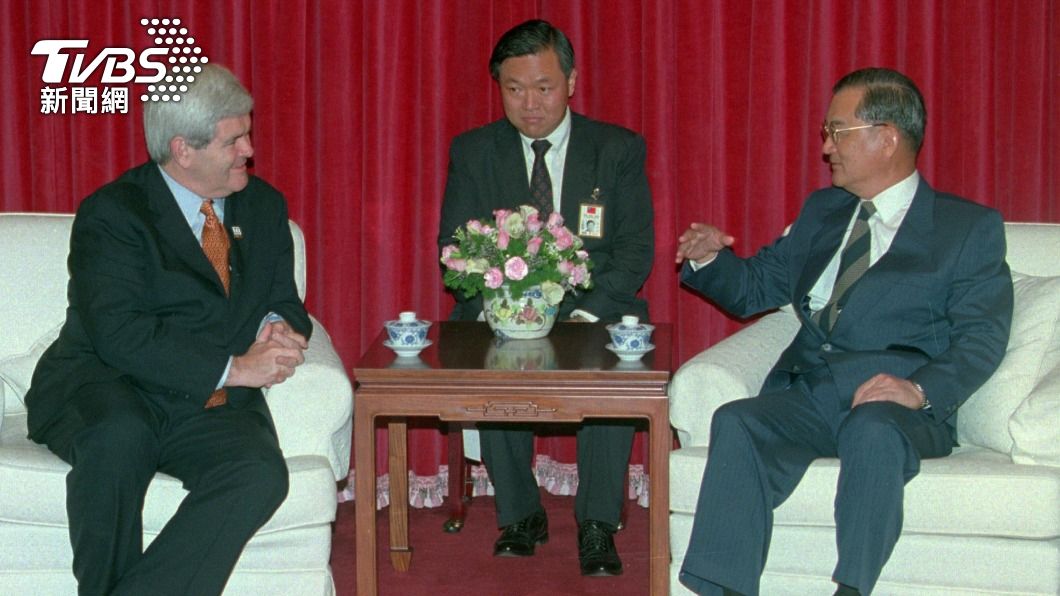 金瑞契在1997年率團訪台，與連戰談話。（圖／達志影像美聯社）