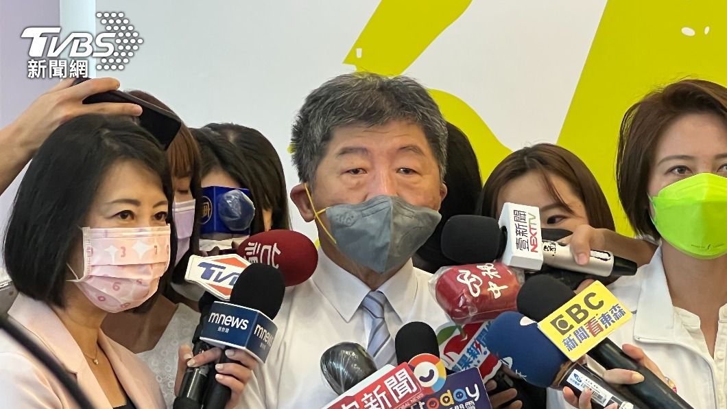 民進黨台北市長參選人陳時中。（圖／TVBS）