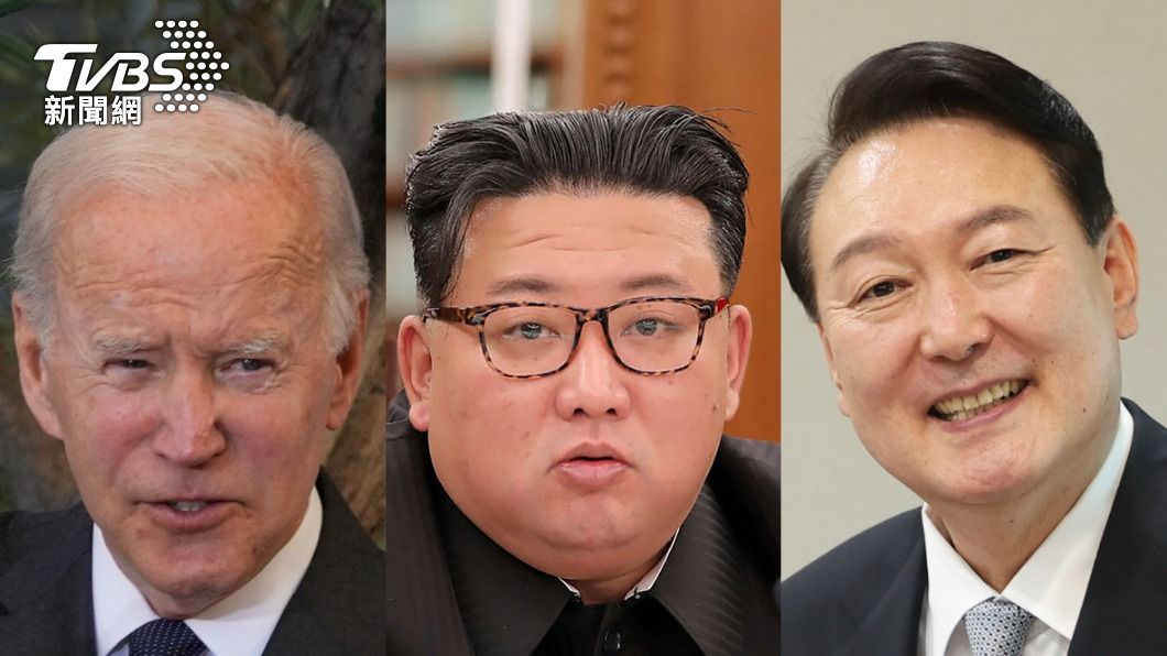 金正恩(圖中)警告美國與南韓切勿對抗、壓制北韓,否則將不排除動用核武回應。(圖/達志影像美聯社)