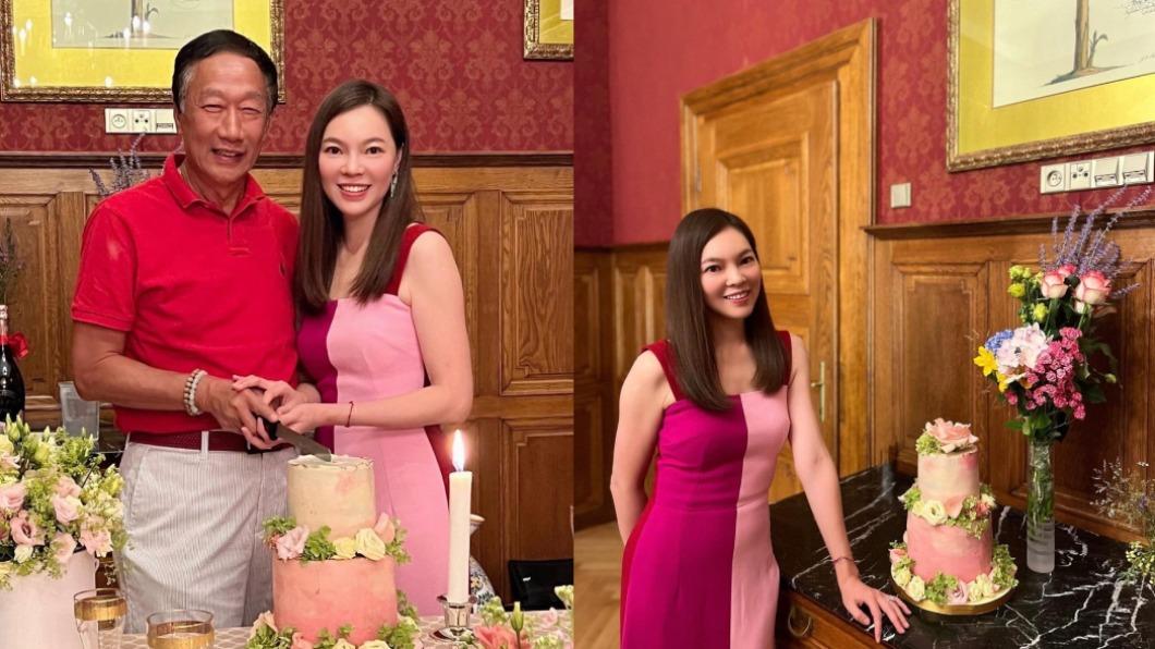 曾馨瑩和郭台銘慶祝結婚14週年紀念。（圖／翻攝自曾馨瑩IG）
