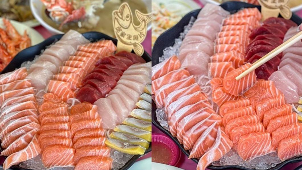 這鮭魚的油脂紋路真的超美味,入口厚實鮮甜超好吃。(圖/花露露 の花花世界提供)