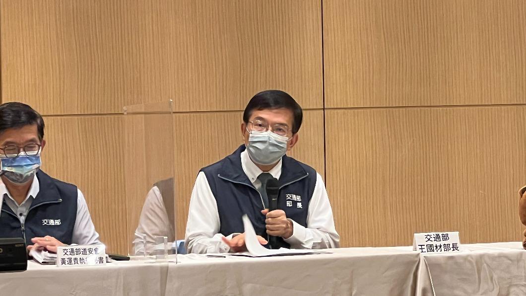 交通部長王國材。(圖/葉韋辰攝)