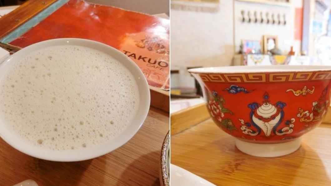 酥油茶是用犛牛奶製成的奶油和鹽加入普洱茶中,有種鹹香口感。(圖/★好姊妹的交換日記☆Catheri提供)