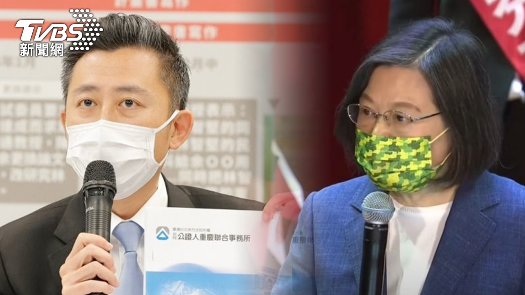台大撤銷林智堅碩士學位,身兼民進黨主席的總統蔡英文第一時間定調為「政治攻擊」,下令全黨力挺林智堅,引發爭議。(圖/TVBS)