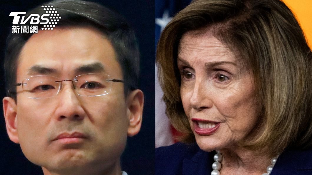 美國眾院議長裴洛西(Nancy Pelosi)可能訪台,耿爽也藉機暗批挑戰中國主權。(圖/達志影像美聯社)