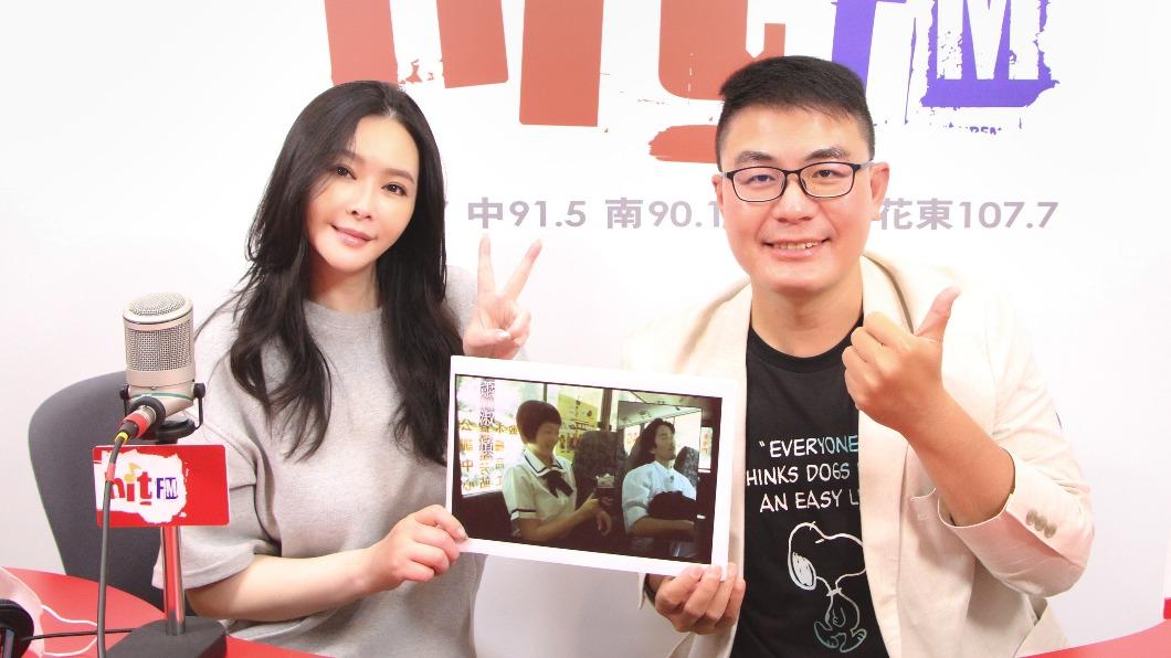 蕭淑慎(圖左)日前接受黃揚明專訪。(圖/Hit Fm聯播網)