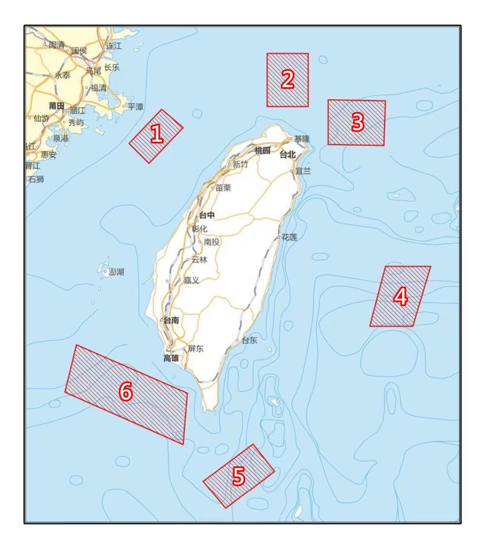 解放軍實彈演練6大區域曝光。(圖/翻攝自微博)