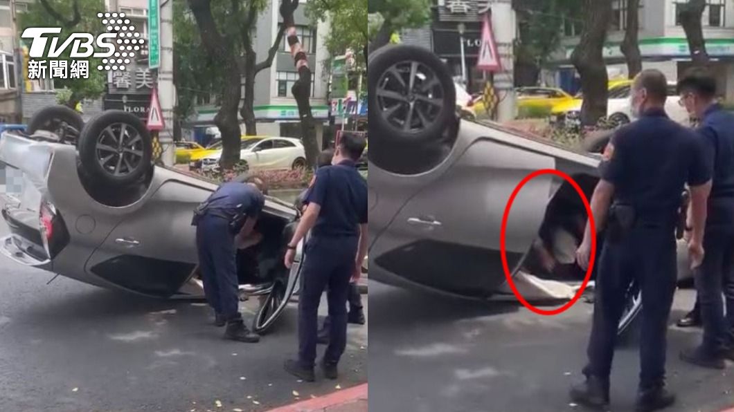 警方趕抵現場。（圖／翻攝自爆料公社）