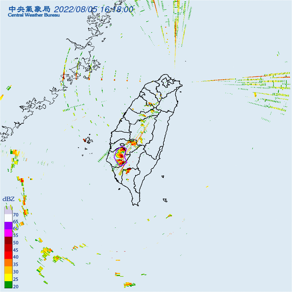 特別針對3縣市發布大雷雨即時訊息。（圖／氣象局）
