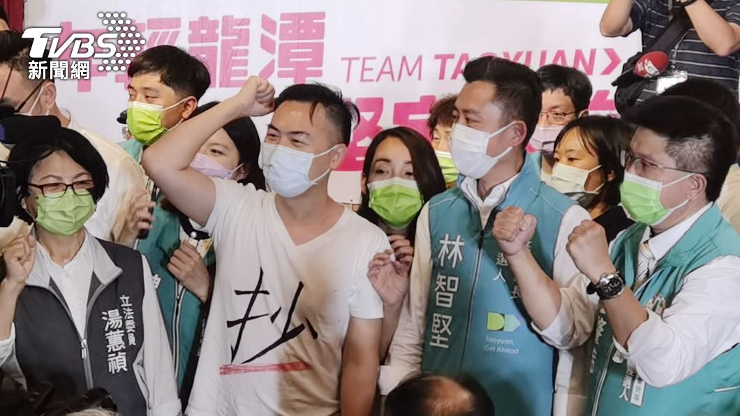 林智堅一開始沒注意到游智彬。（圖／游智彬提供）