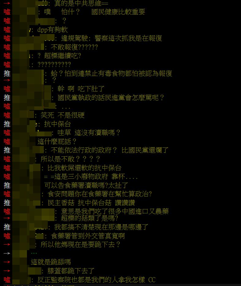 網友怒批「食藥署的工作是管外交嗎」。（圖／翻攝自PTT）