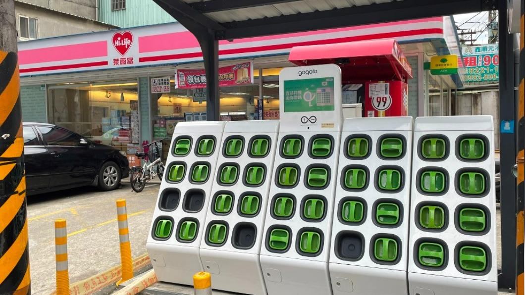電動機車充換電站服務也有許多民眾使用。(圖/業者提供)
