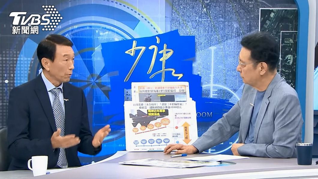 李喜明接受TVBS《少康戰情室》專訪。(圖/TVBS)