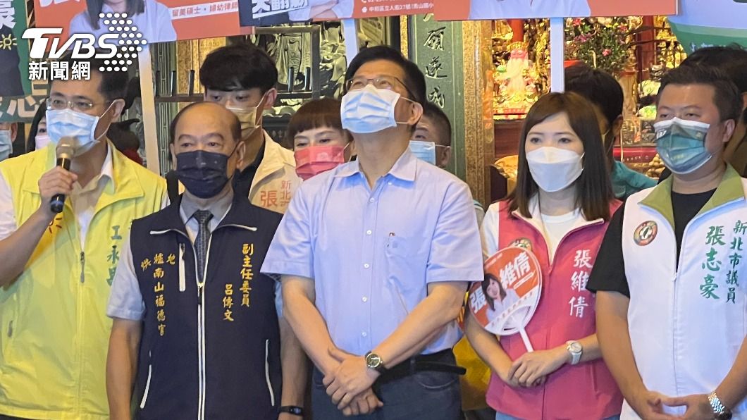 民進黨新北市長參選人被問到是否挺林智堅，未明確表態。（圖／TVBS）