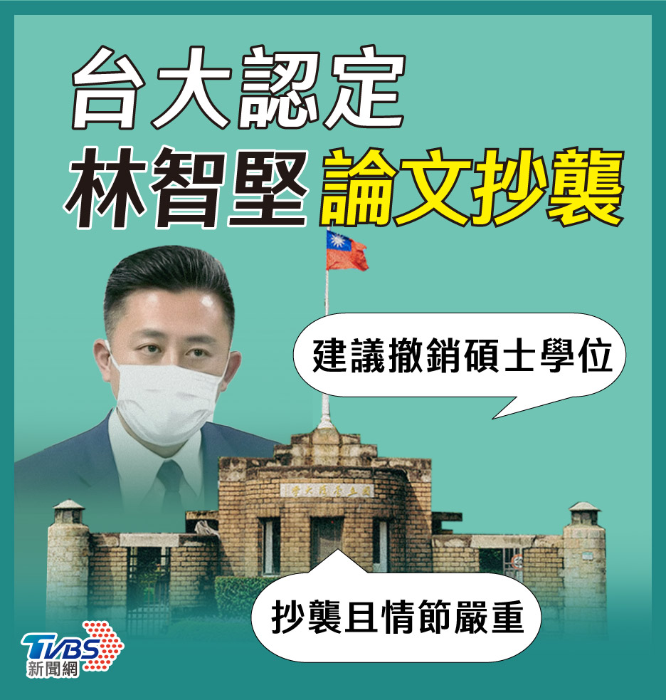 台大認定林智堅抄襲余正煌論文。(圖/TVBS)