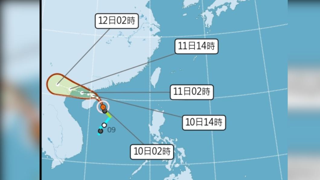 輕颱往廣東方向對台無影響 今南部不定時有短暫雨