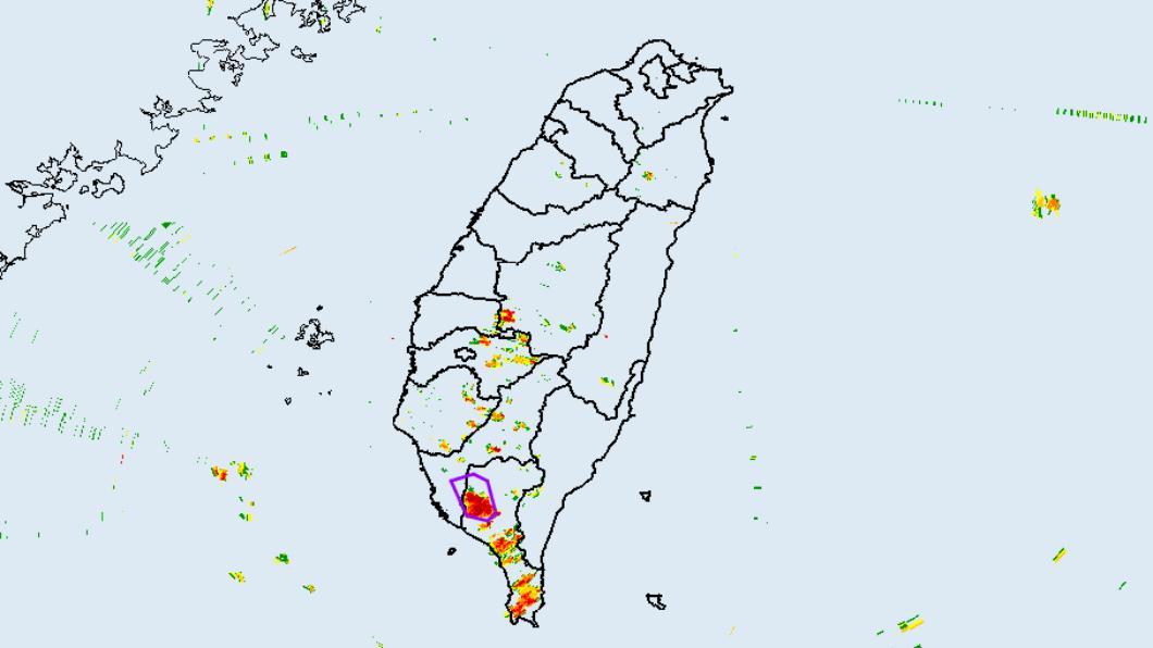 大雷雨即時訊息。（圖／氣象局提供）