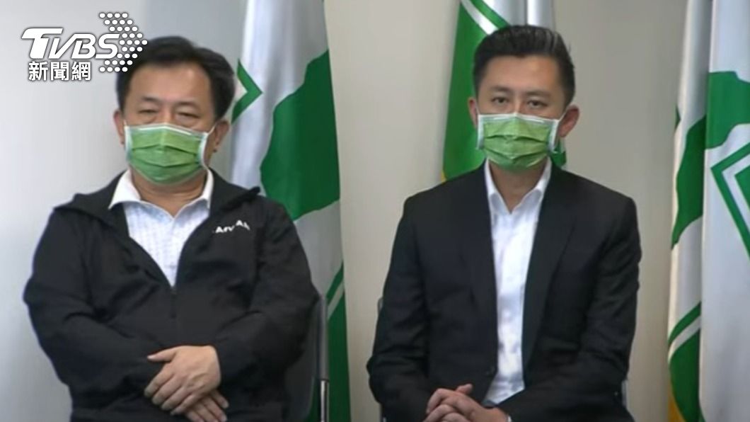 民進黨秘書長林錫耀、前新竹市長林智堅。(圖/TVBS)
