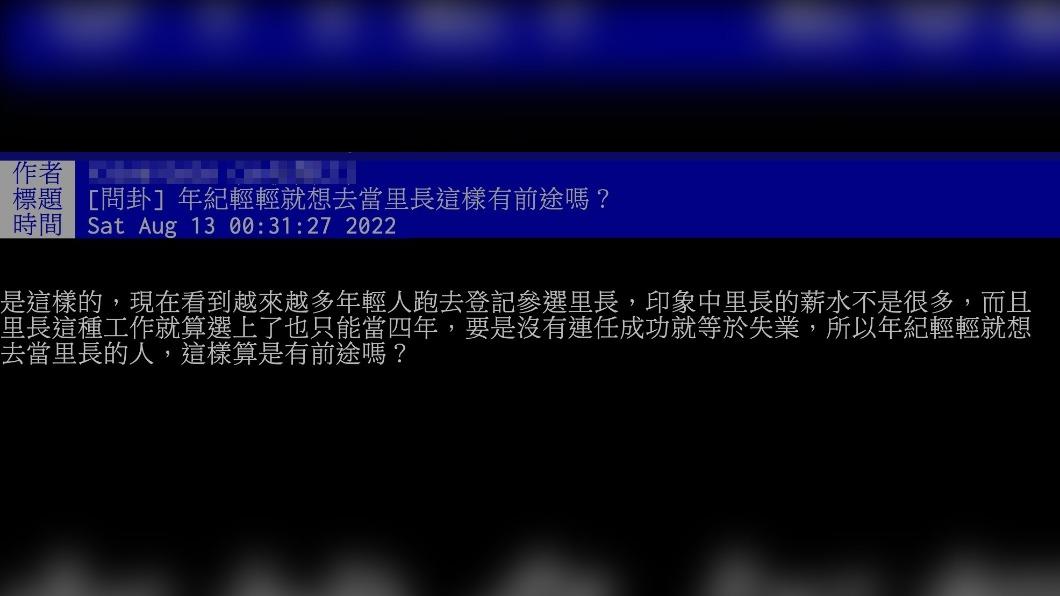 PTT鄉民發文。(圖/翻攝自PTT)