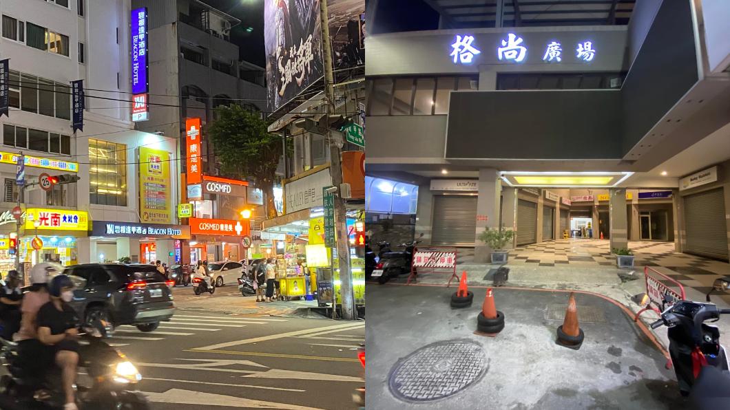 空蕩的逢甲商圈引起網友熱議。(圖/翻攝自爆廢公社)