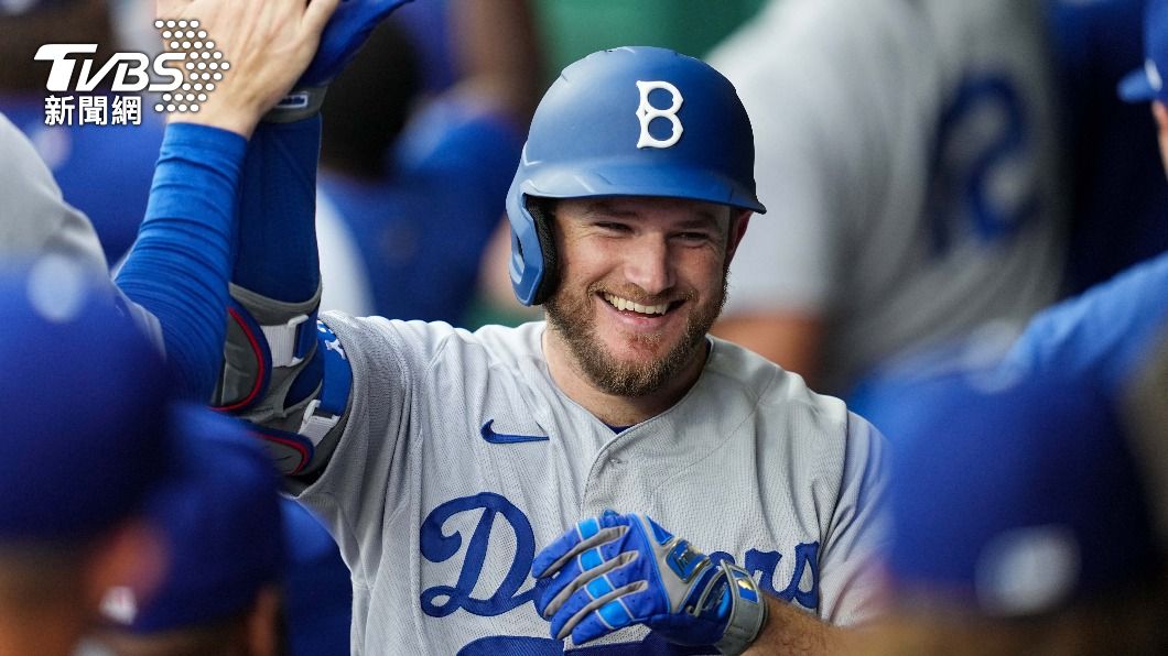 馬恩西（Max Muncy）猛敲4支安打（包括1發全壘打），得到2分，是致勝功臣。（圖／達志影像路透社）