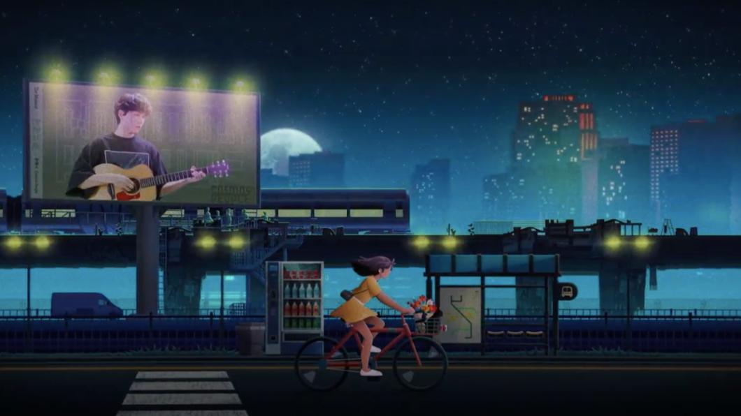 〈無所事事〉MV畫面交織著和宇宙人相關的各種元素。(圖/相信音樂提供)
