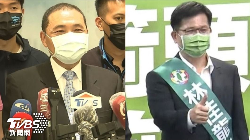 新北市長侯友宜、民進黨新北市長參選人林佳龍。（合成圖。圖／TVBS）
