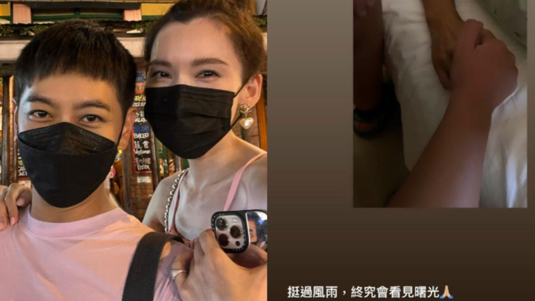 陳若儀難得po出林志穎病床照。(圖/翻攝自@kellymermaidchen IG)