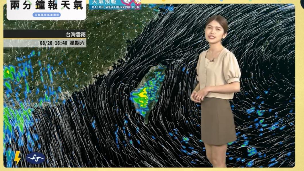 午後熱對流會在週末隨高壓勢力往西延伸。(圖/翻攝自「天氣風險 WeatherRisk」臉書)