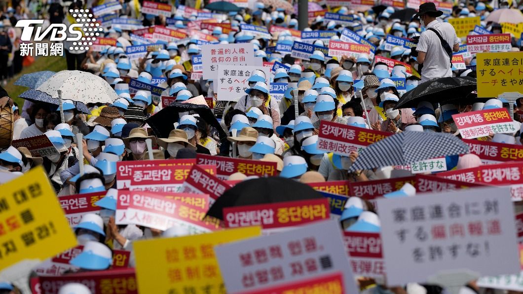 因安倍遇刺案受歧視! 統一教上街抗議日媒報導有偏見