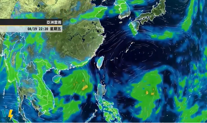 24日南方擾動接近。(圖/翻攝自天氣風險臉書)