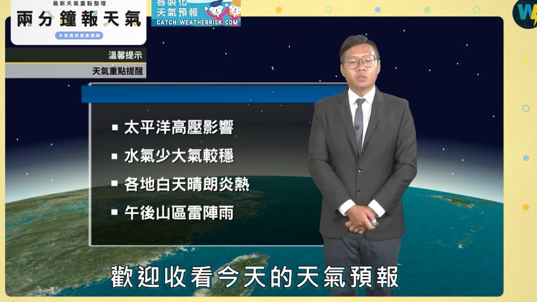 天氣重點叮嚀。（圖／翻攝自「天氣風險 WeatherRisk」臉書）