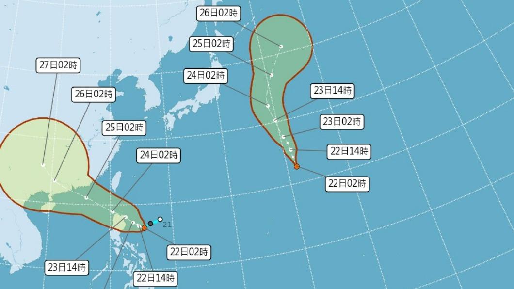 恐有雙颱！輕颱「馬鞍」最快今生成　明變天暴風圈影響曝