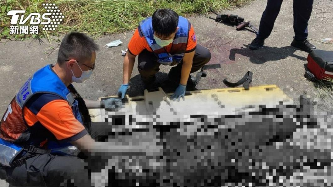 台南2名警員遭砍殺、割喉。(圖/TVBS)