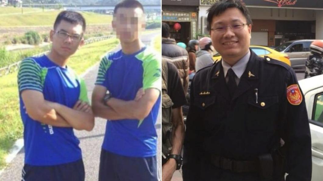 警員曹瑞傑(左)、凃明誠(右)今日在執勤中遭刺殺殉職。(圖/Facebook)