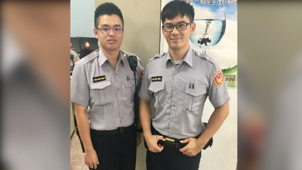 曹瑞誠(右)曾經與同事張勇志聯手偵破茶葉竊案。(圖/警方提供)