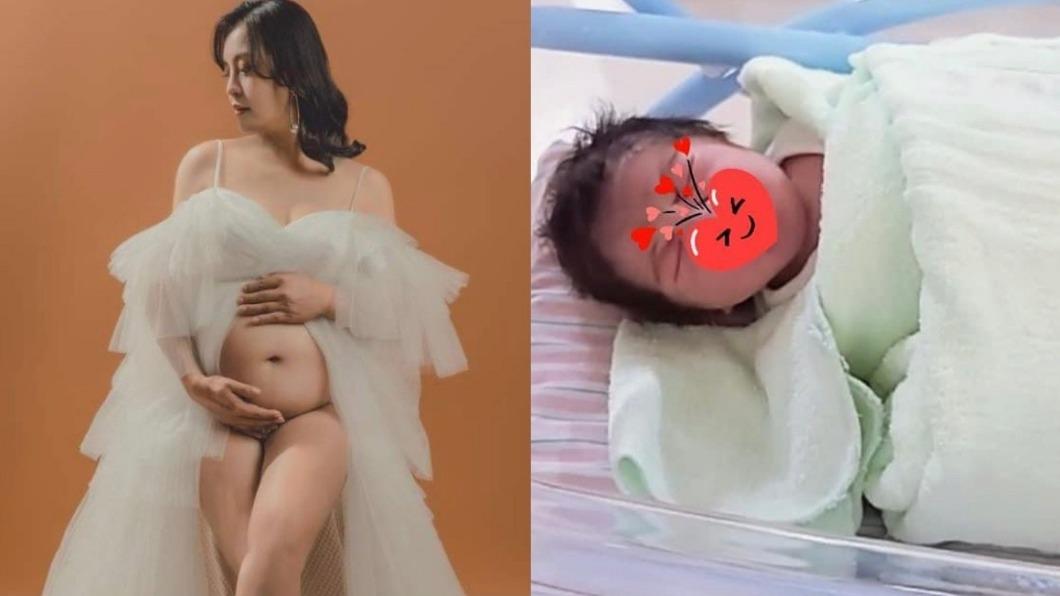 陳宥心剖腹產女。（圖／翻攝自陳宥心臉書、陳宥心提供）