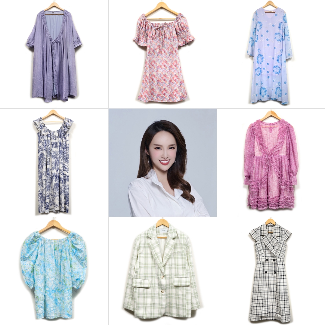 張齡予準備了許多衣服要供義賣。(圖/張齡予提供)