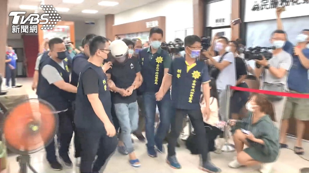 台南殺警嫌犯落網。(圖/TVBS)