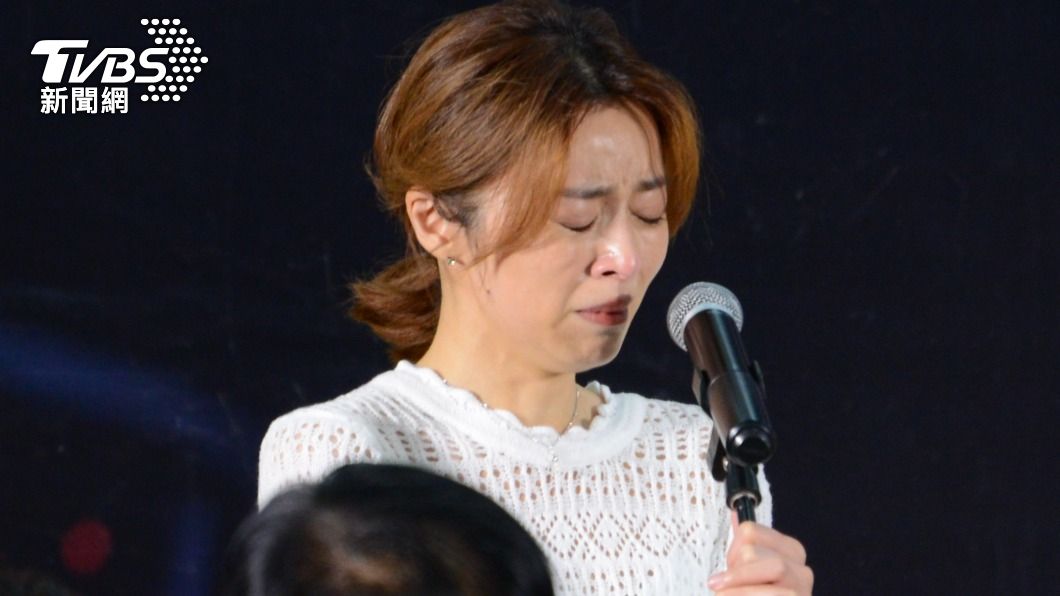 王瞳爆哭。（圖／許方正攝）