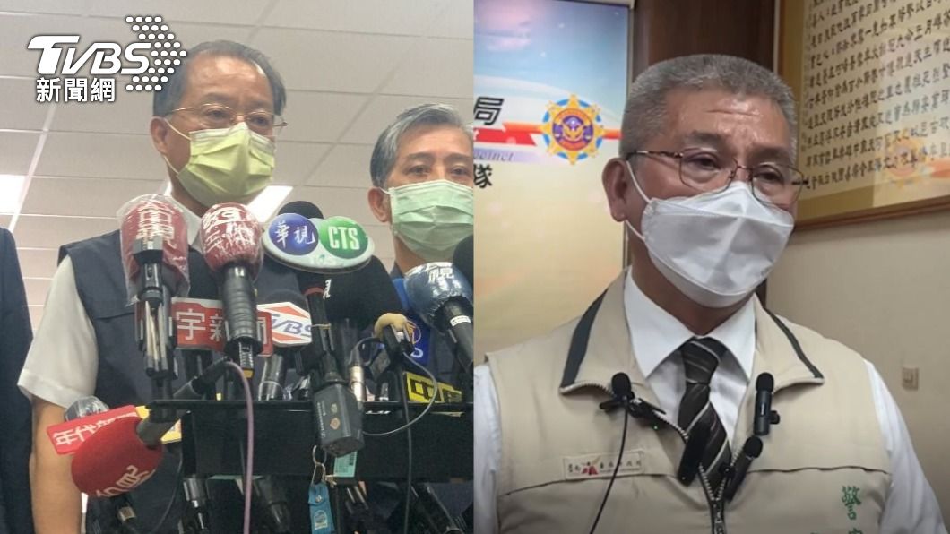 警政署長黃明昭、台南警察局長方仰寧。(圖/TVBS)