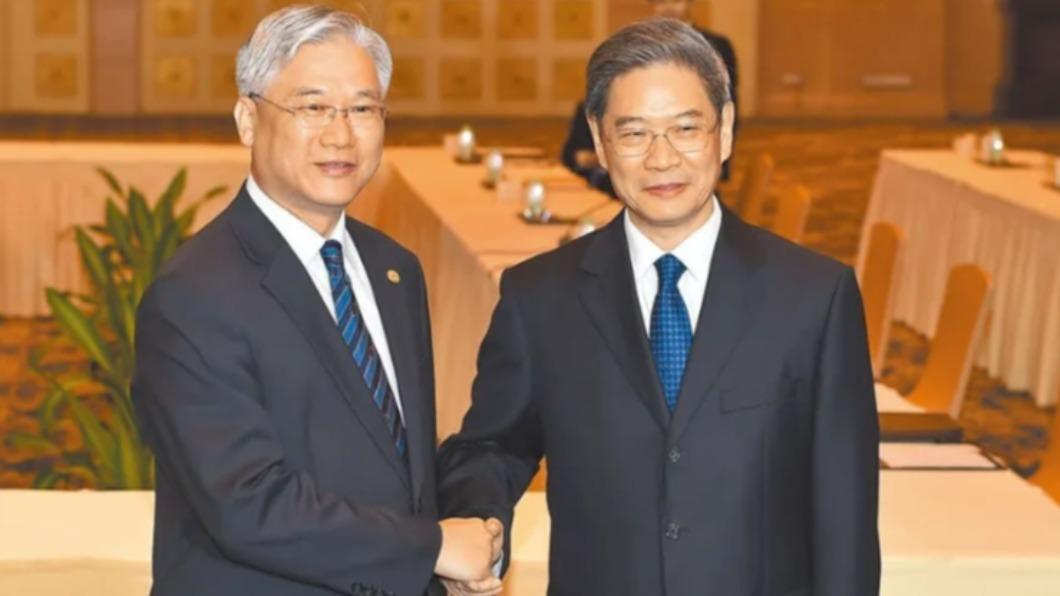 與夏立言餐敘談軍演　張志軍：採取反制行動是正義之舉