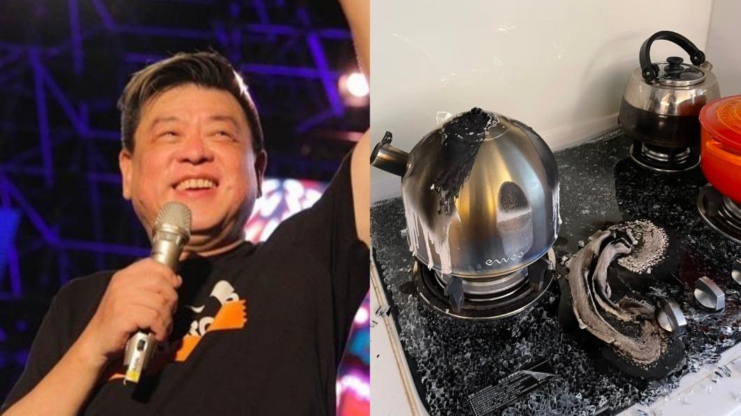 前晚燒開水忘了關「瓦斯爐爆裂」 孫德榮進廚房驚恐:燒成這樣!